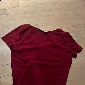 Maroon cropped t-shirt